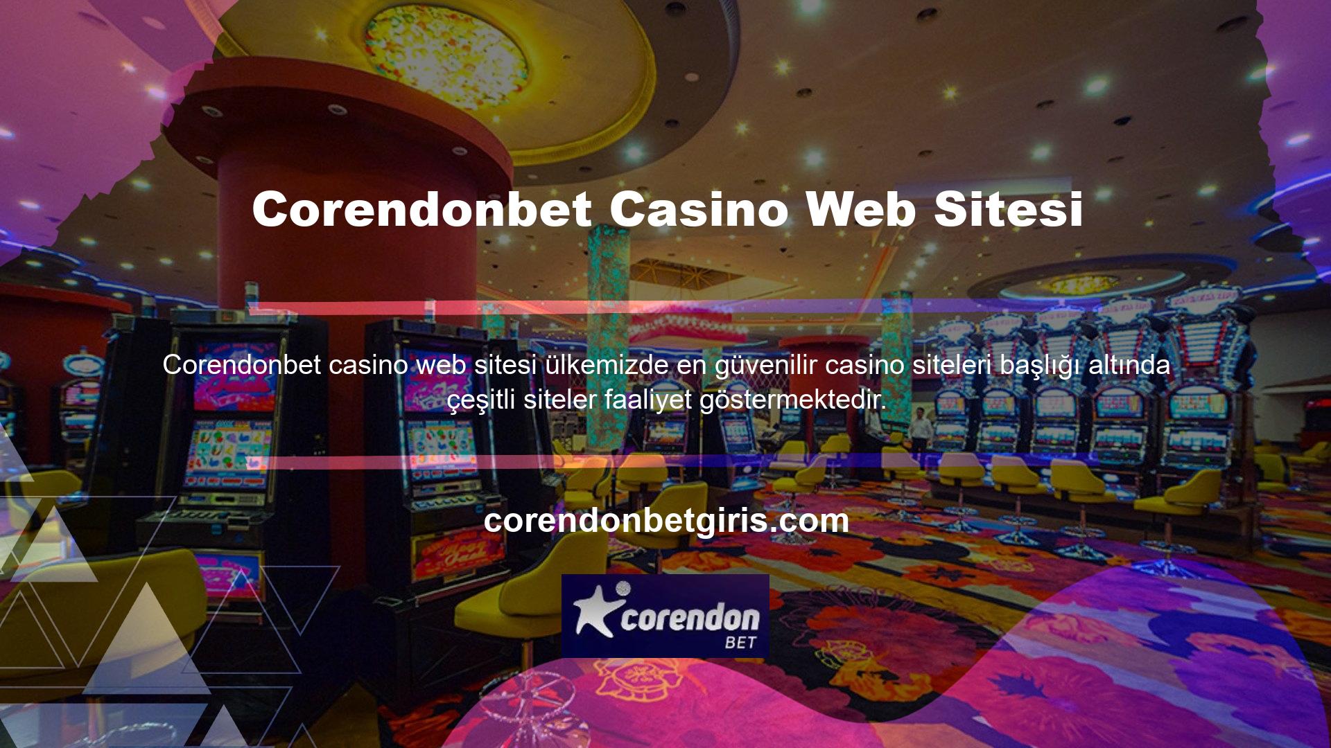 Ülkemizde birçok bahisçi aktif olarak casino oyunları oynadığı için ülkemizde de casino siteleri aktif olarak işletilebilmektedir